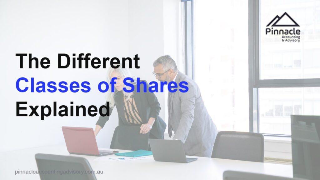 classes of shares featured Pinnacle Accounting & Advisory