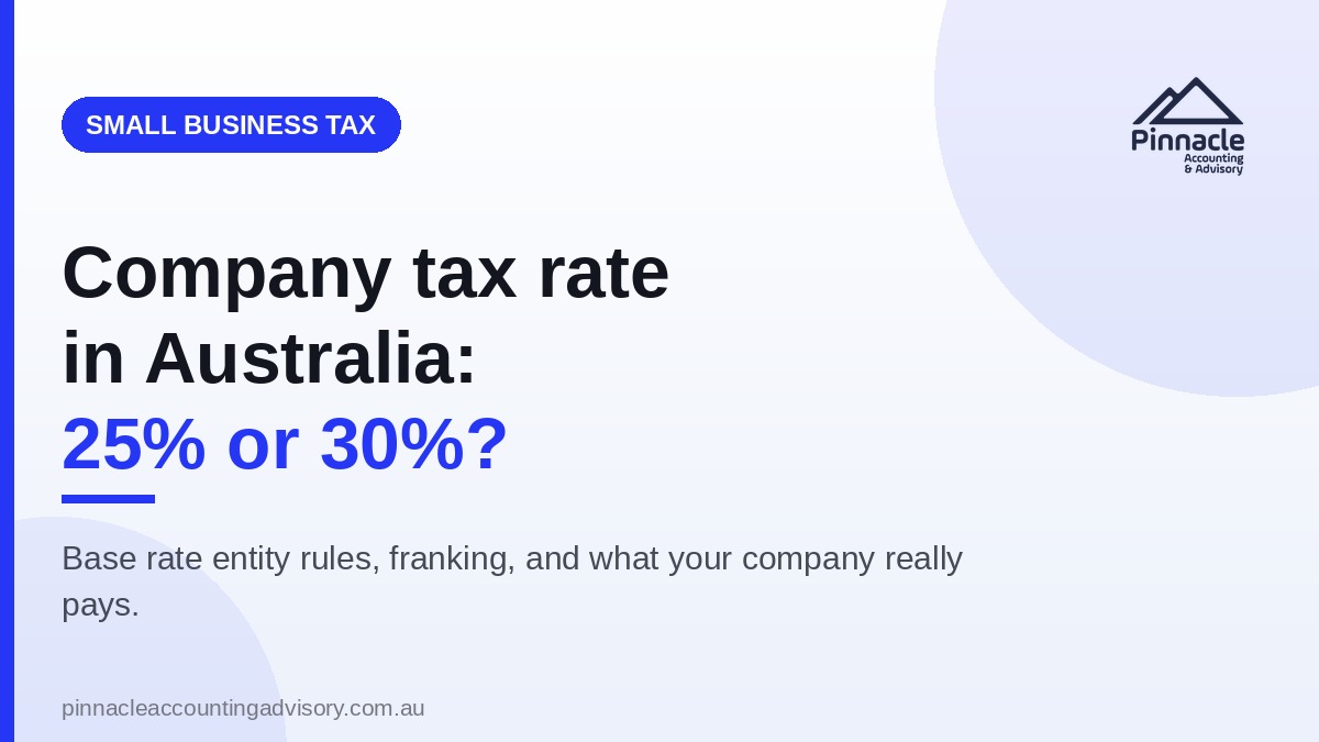 company tax rate featured Pinnacle Accounting & Advisory