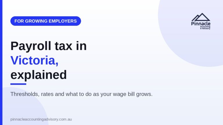 payroll tax vic featured Pinnacle Accounting & Advisory