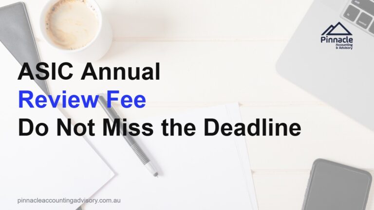 asic annual review fee business registrations featured v2 Pinnacle Accounting & Advisory