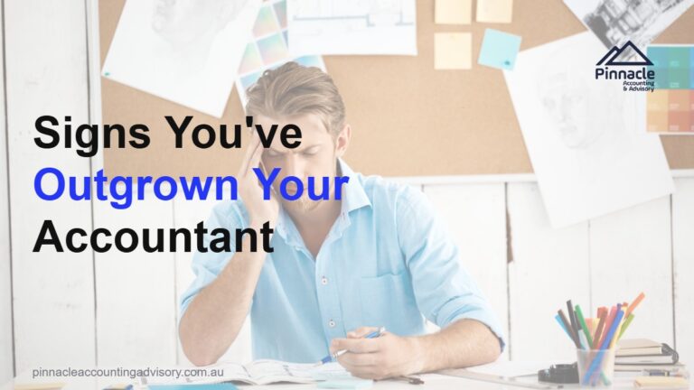 signs outgrown accountant feat Pinnacle Accounting & Advisory